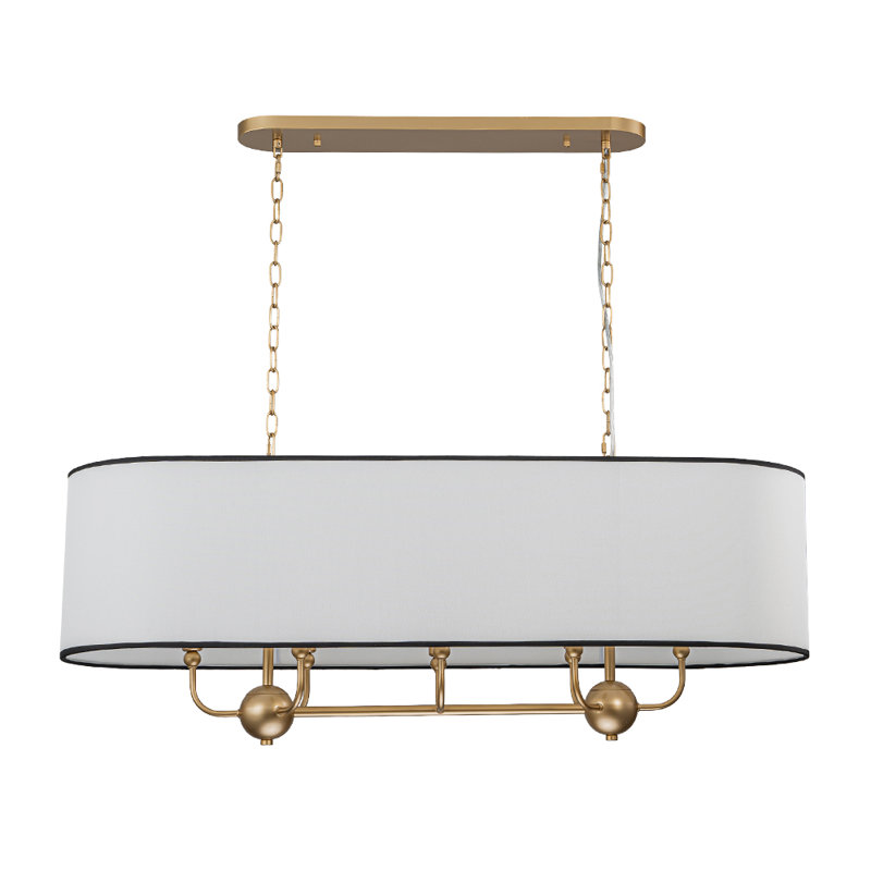 Mercer41 Mihaica 8-Light Dimmable Oval Linear Chandelier & Reviews